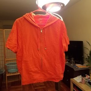 Style & co short sleeve hoodie